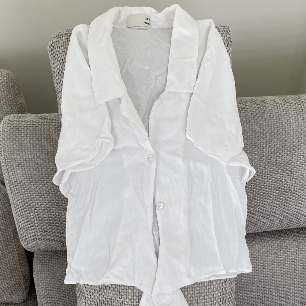 White Wilfred Free Button-Up Women's Top